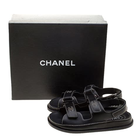 chanel flat sandals sale|flat Chanel sandals women.